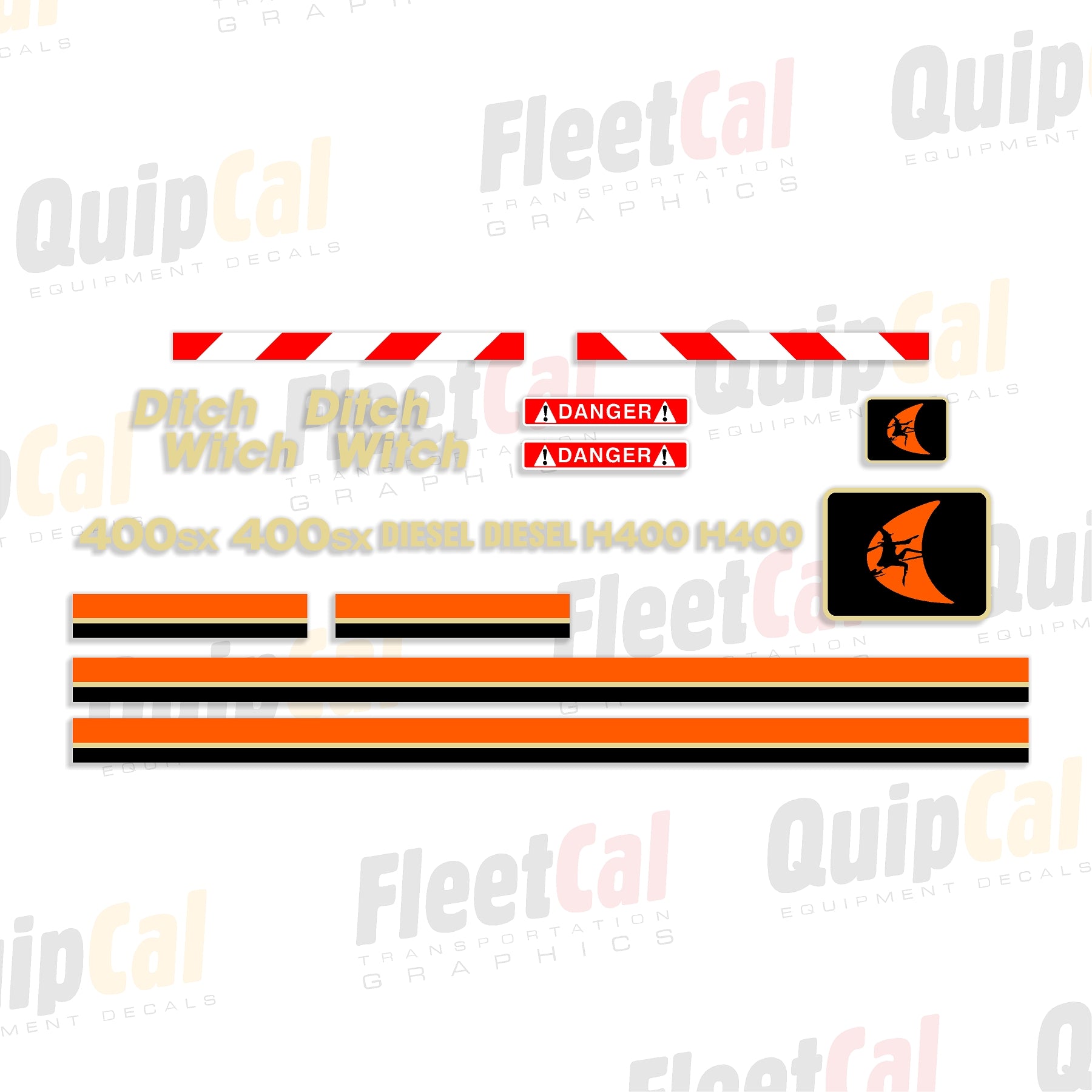 Ditch Witch 400SX Decal Set – Truck and Equipment Decals