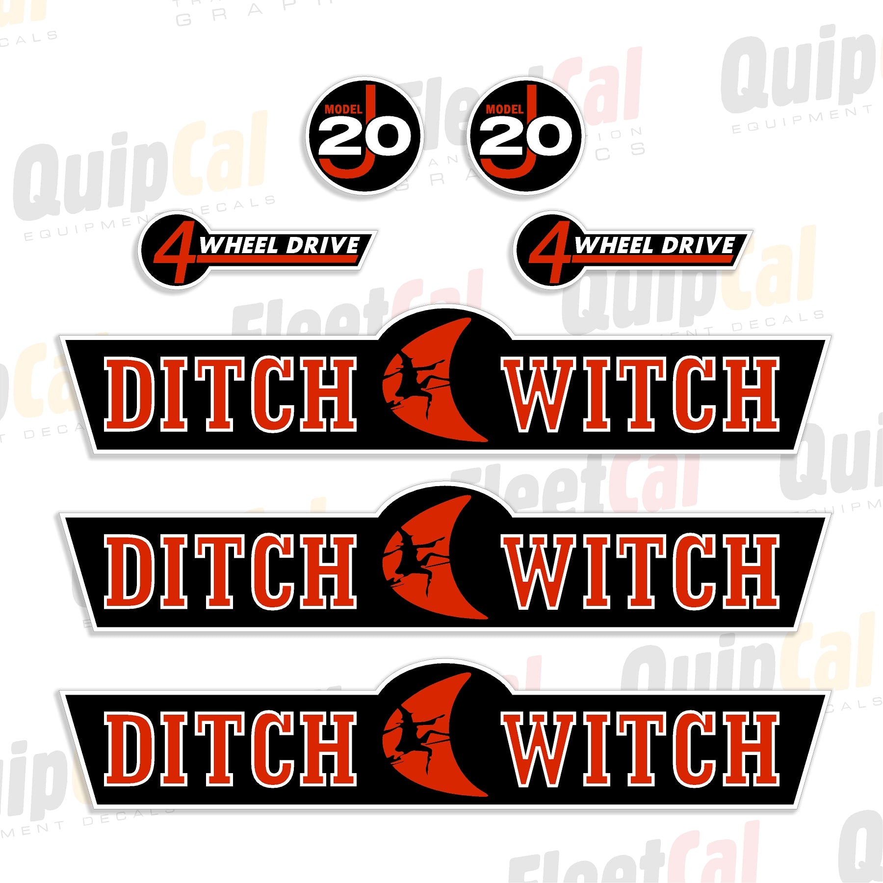 Ditch Witch J20 Decal Set – Truck and Equipment Decals