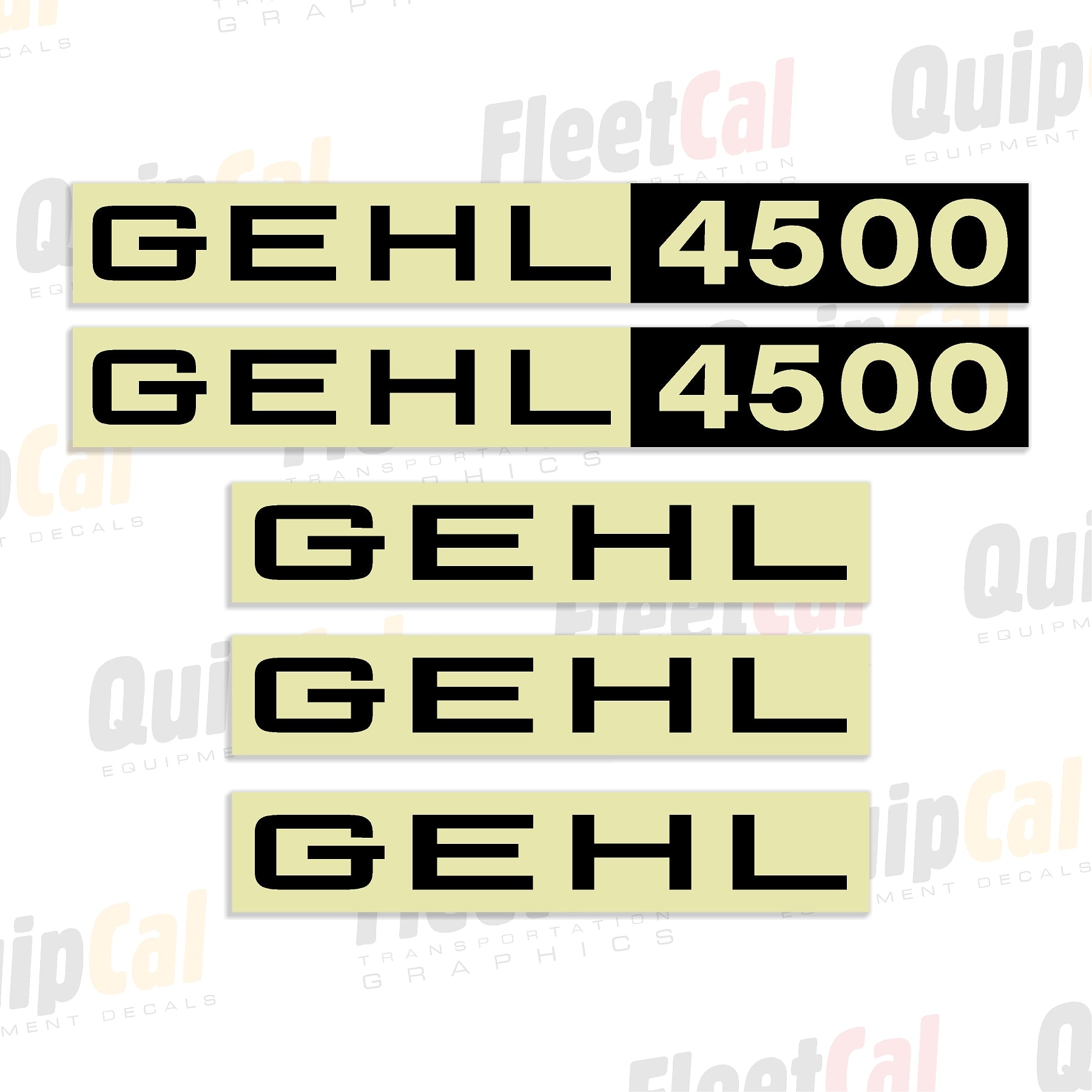 Gehl 4500 Skid Loader Marking Decal Set – Truck and Equipment Decals