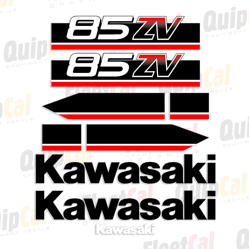 Kawasaki 85ZV Wheel Loader Marking Decal Set – Truck and Equipment