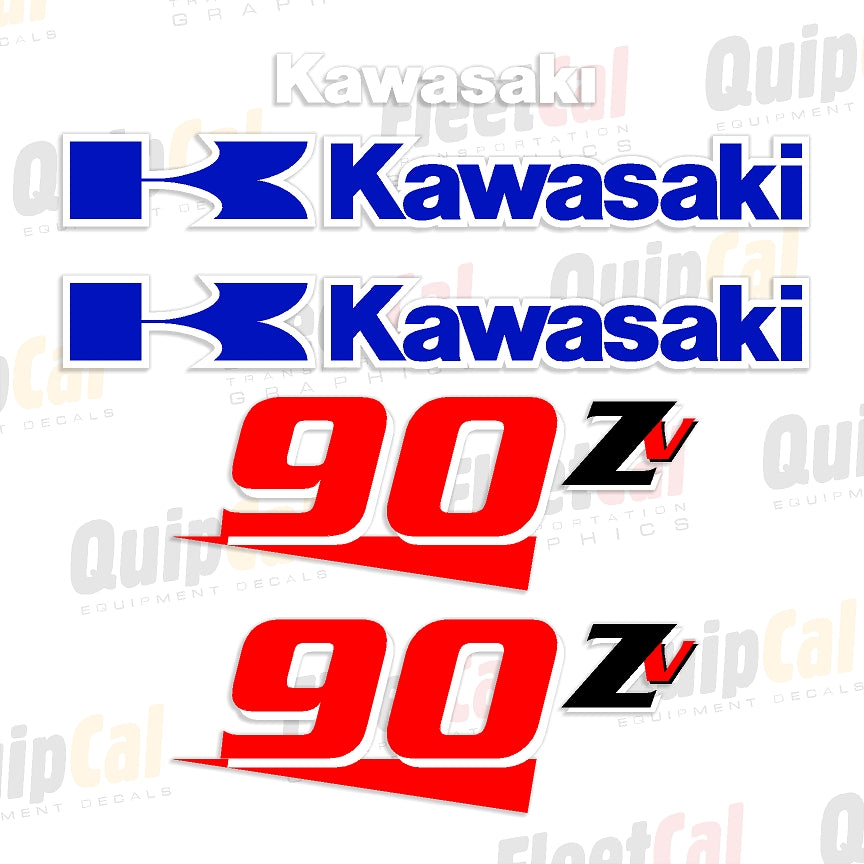 Kawasaki 90ZV Wheel Loader Early Model Marking Decal Set – Truck