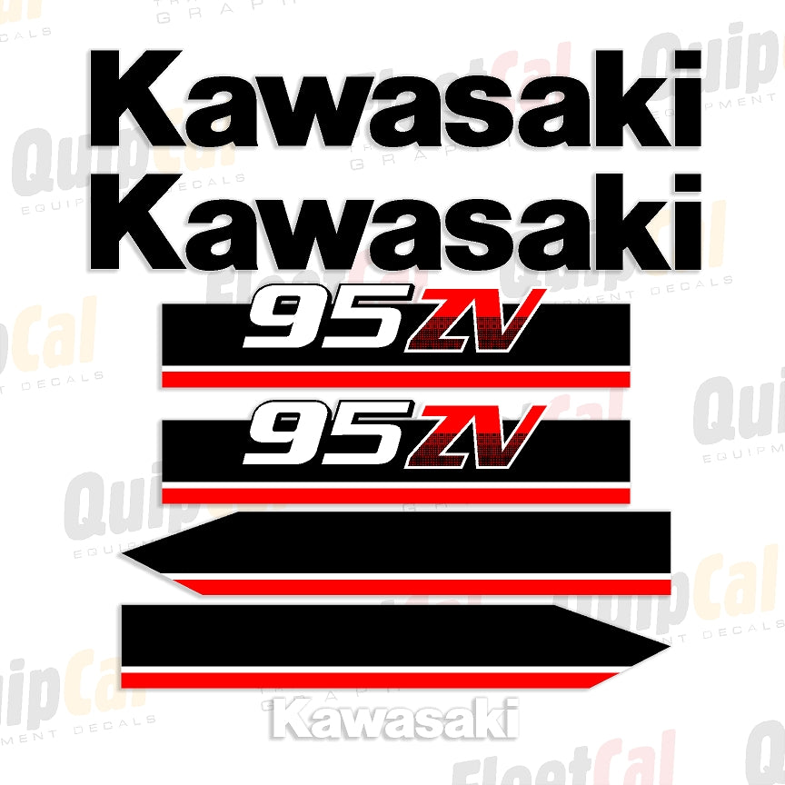 Kawasaki 95ZV Wheel Loader 2007 Model Marking Decal Set – Truck