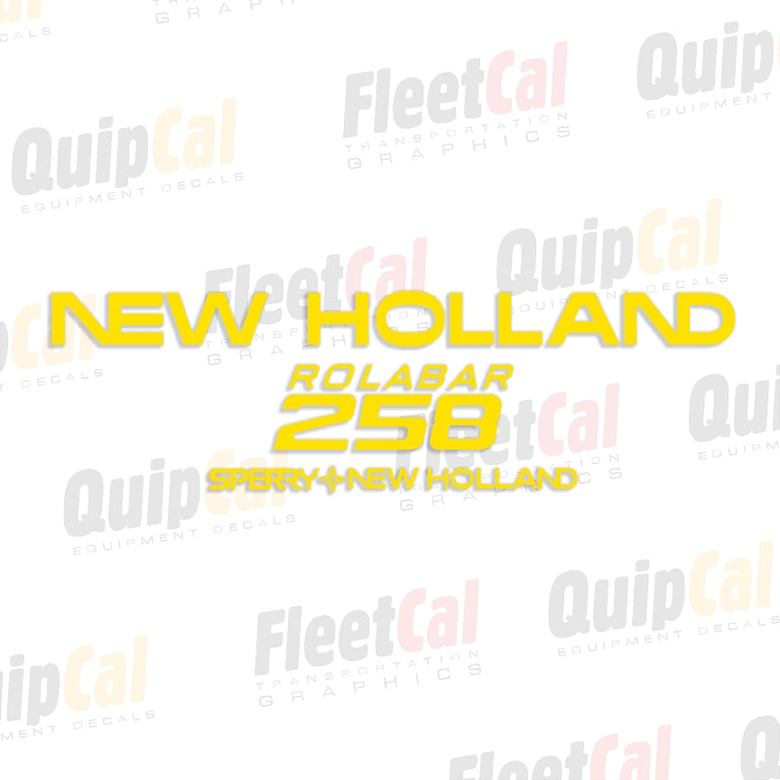 New Holland 258 Rolabar Marking Decal Set – Truck and Equipment Decals