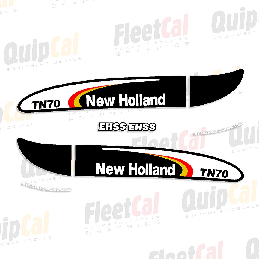 New Holland TN70 Tractor Hood Marking Decal Set – Truck and