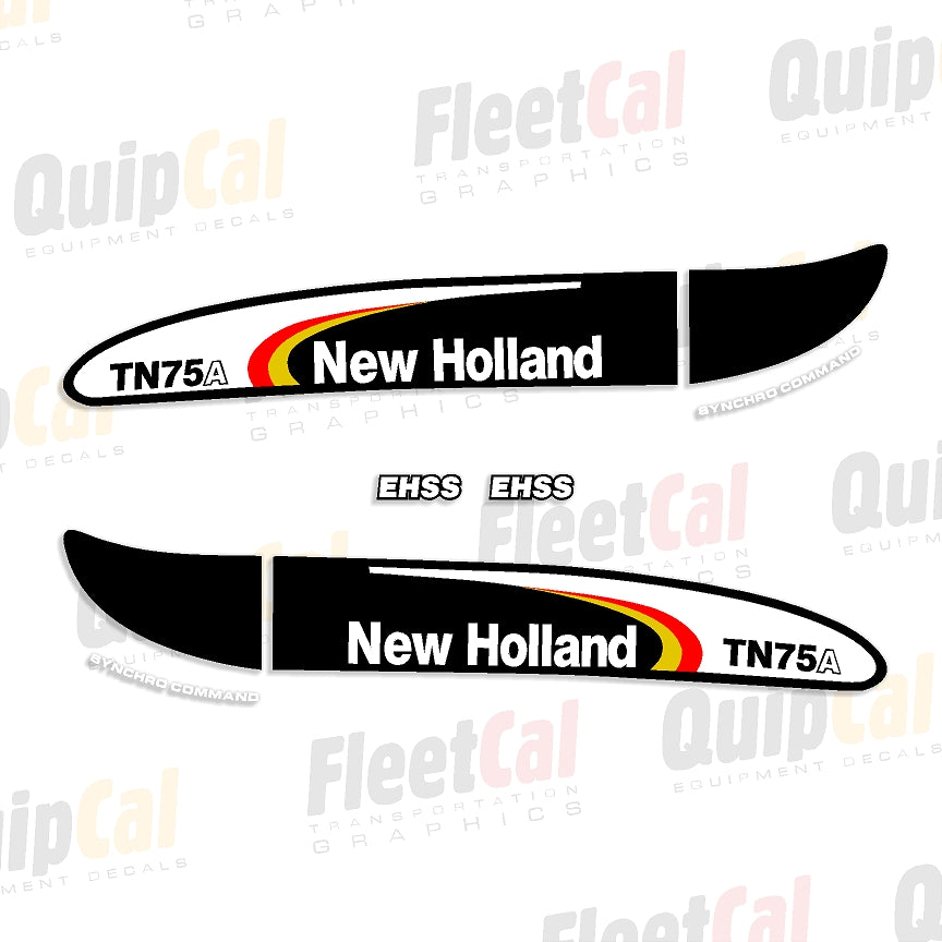 New Holland TN75A Tractor Hood Marking Decal Set – Truck and