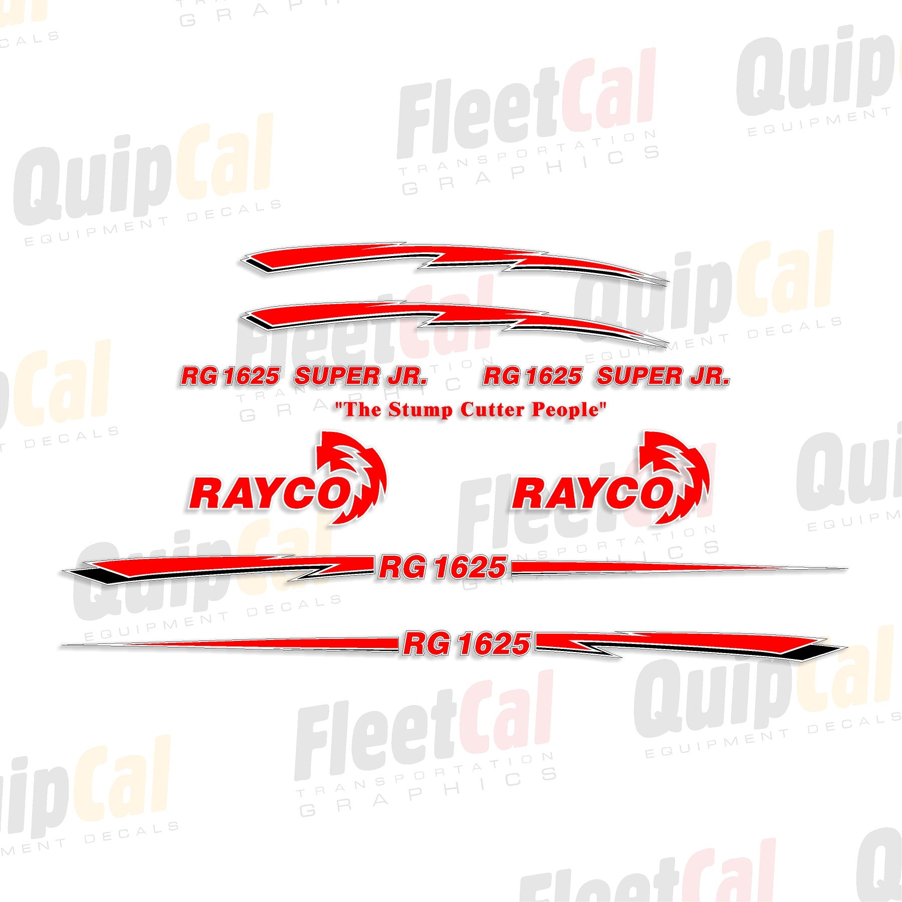 Rayco RG1625 Super Jr. Marking Decal Set – Truck and Equipment Decals