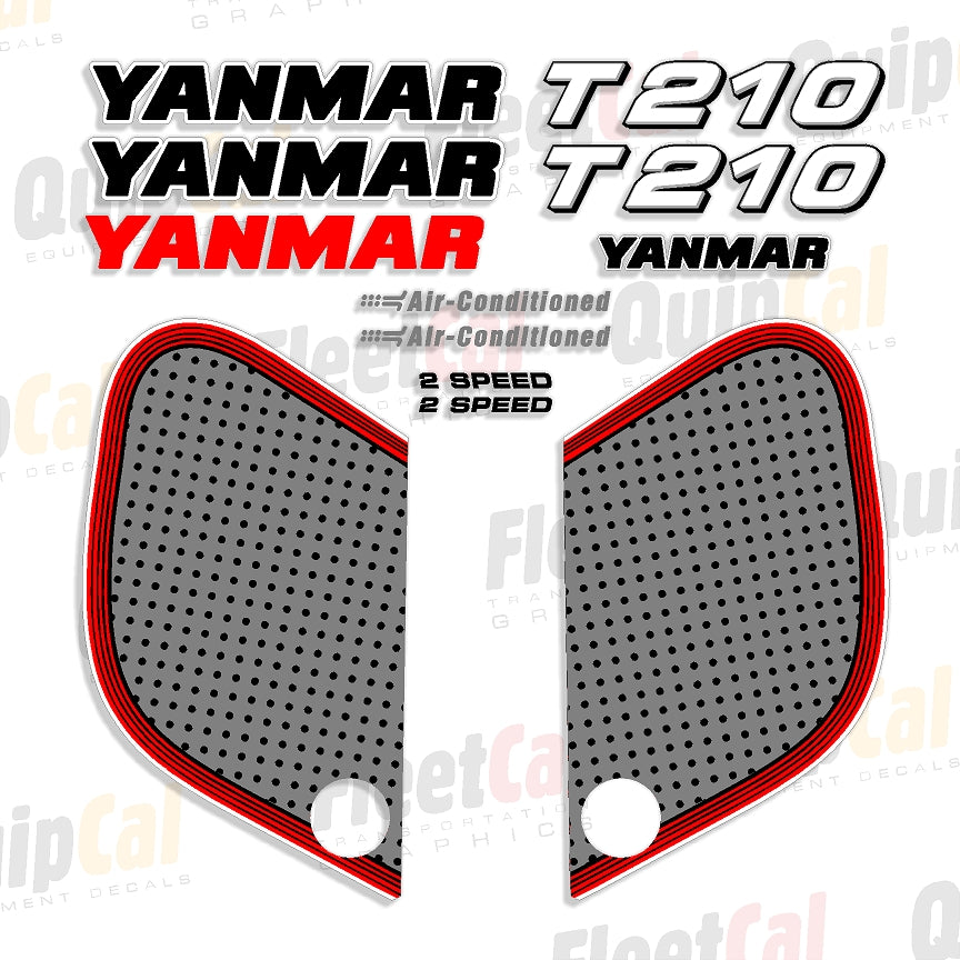 Yanmar VIO50-2 Decals Stickers Kit – Mini Excavator OEM Style Graphics Set