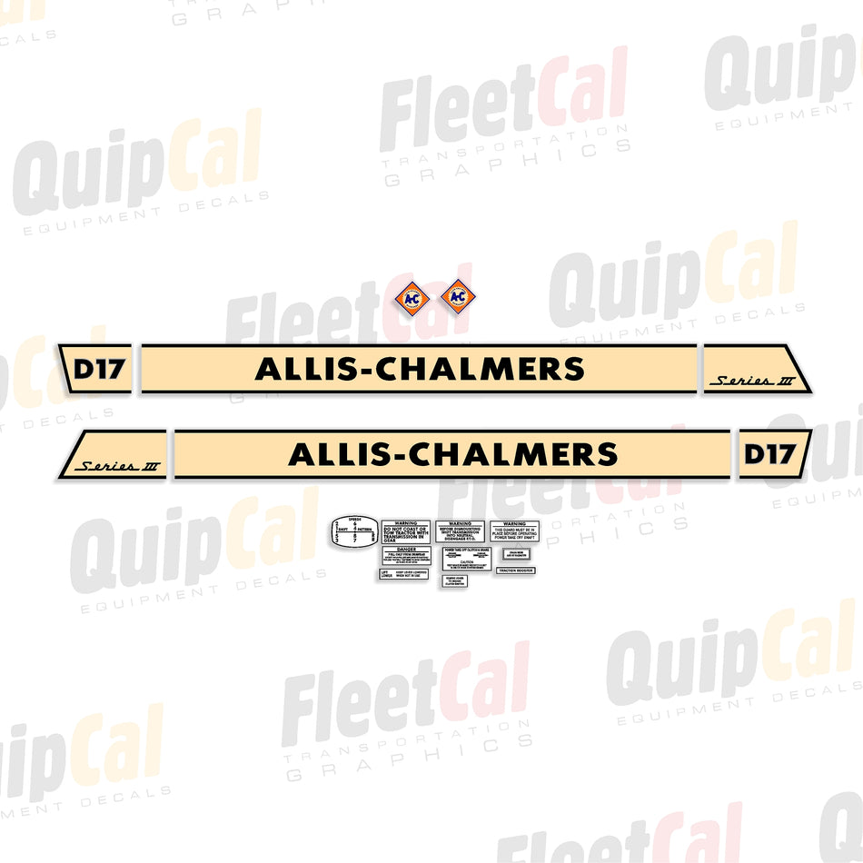Allis Chalmers Tractor Decals