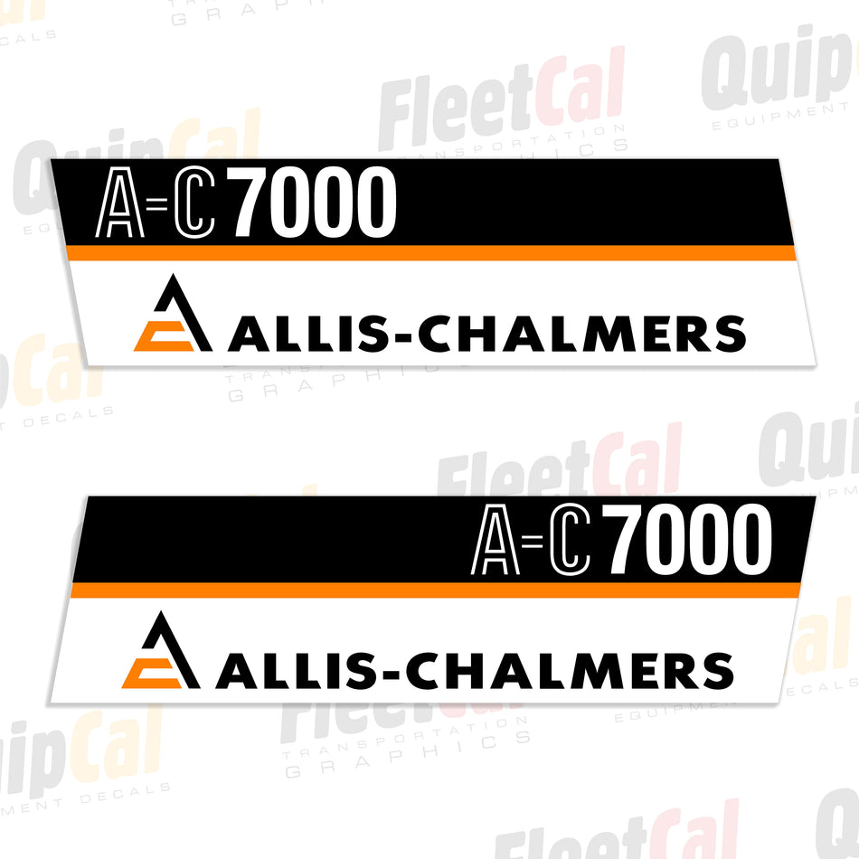Allis-Chalmers 7000 Tractor Early Model Decal Set