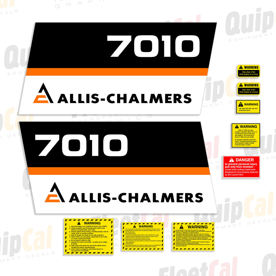 Allis-Chalmers 7010 Tractor Decal Set