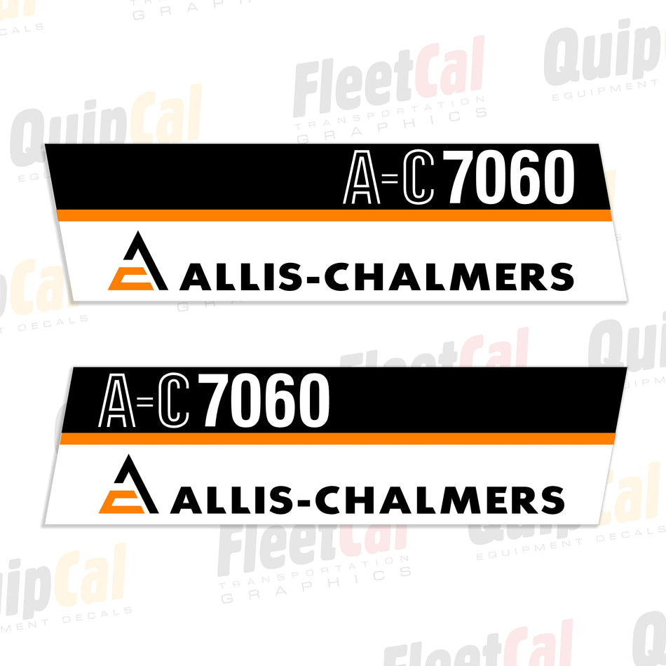 Allis-Chalmers 7060 Tractor Early Model Decal Set