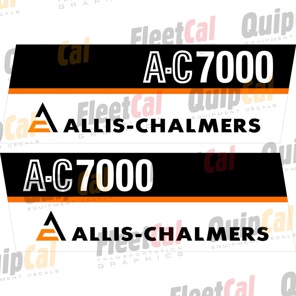 Juego de calcomanías para marcado AC7000 de Allis-Chalmers