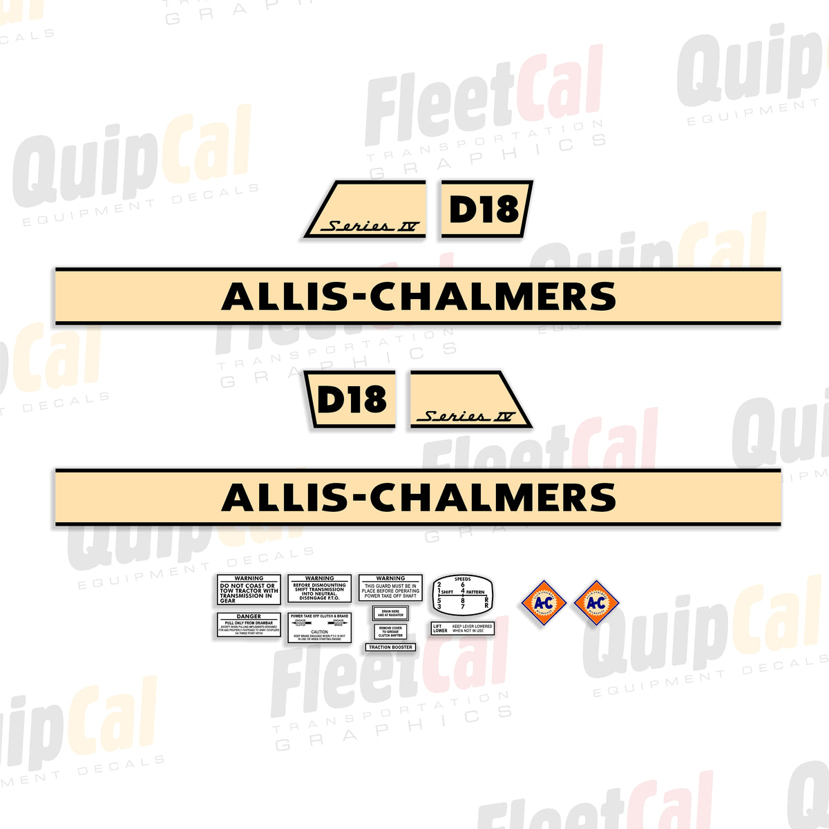 Allis-Chalmers Tractor Decals