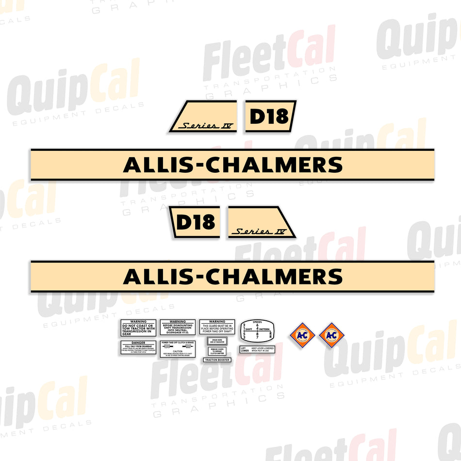 Allis-Chalmers Tractor Decals