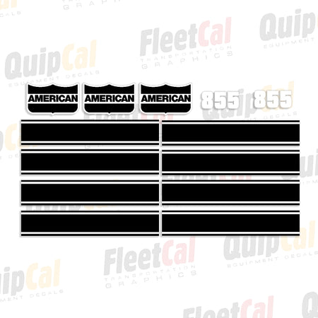 855 Sticker American Crane 855 Marking Decal Set – Truck and Equipment Decals
