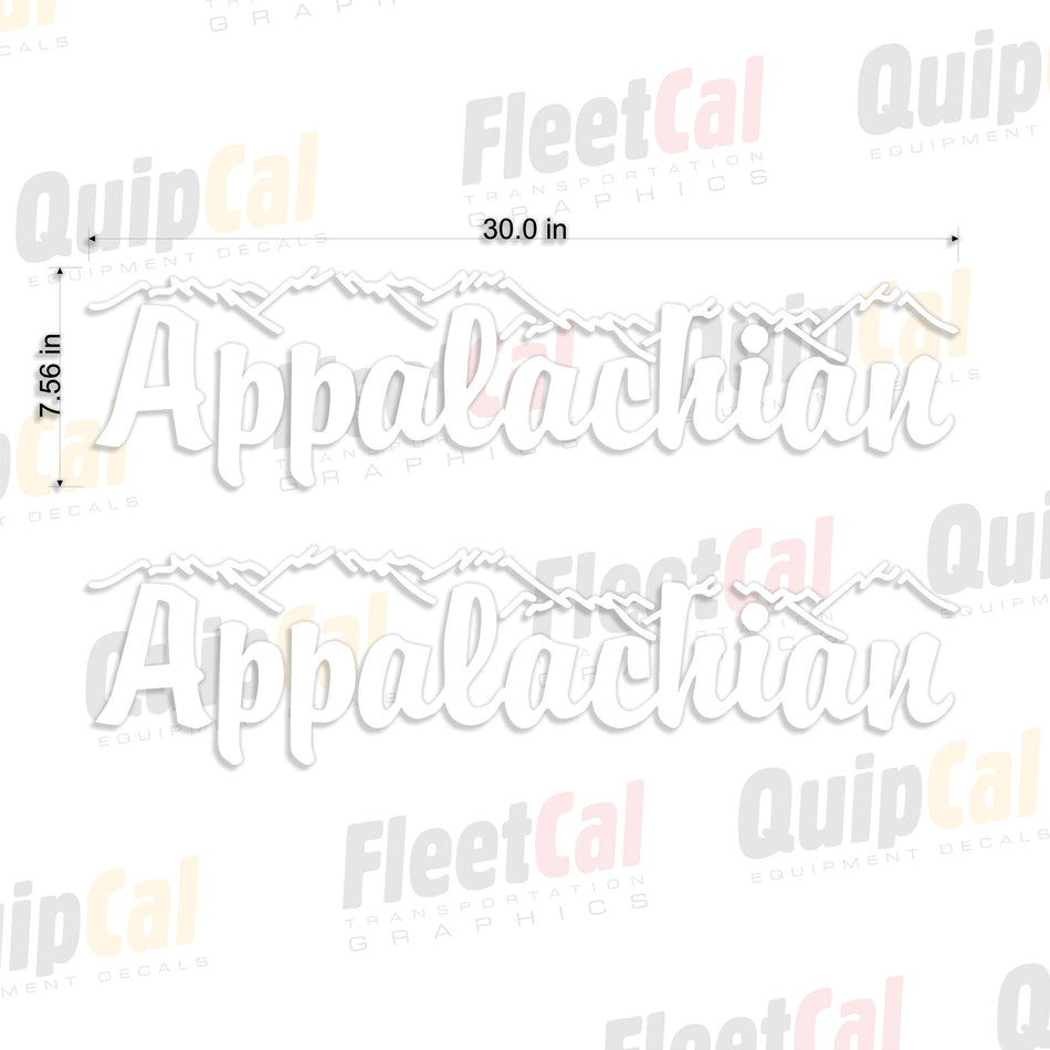Appalachian Trailers Logo Decals (1 PAIR)