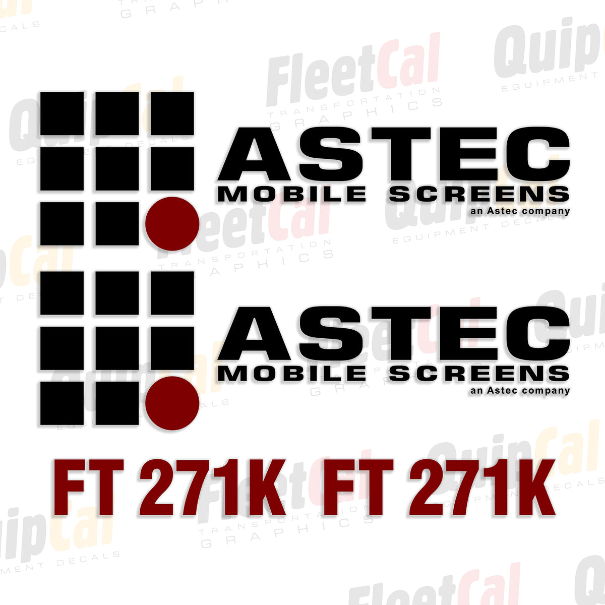 Astec Screen Plant Decals