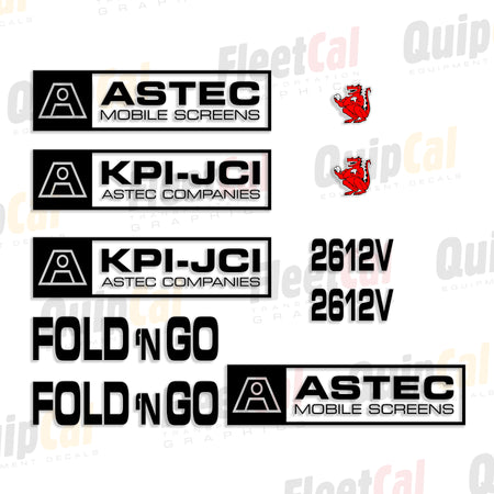 Astec KPI-JCI Screen and Crusher Decals