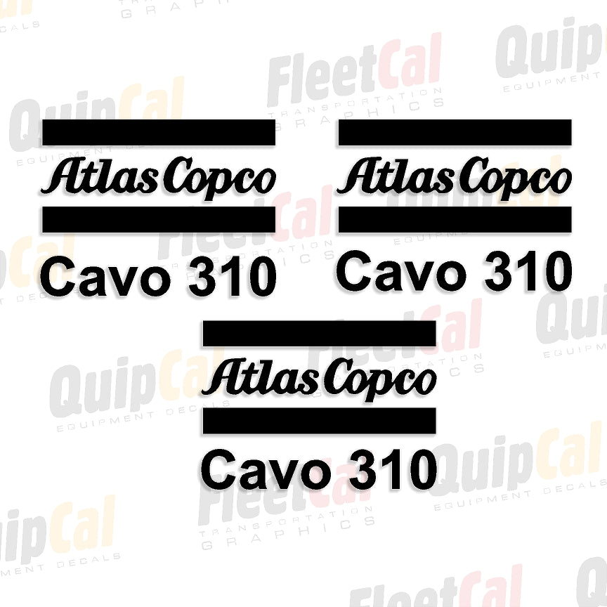 Atlas Copco Equipment Decals