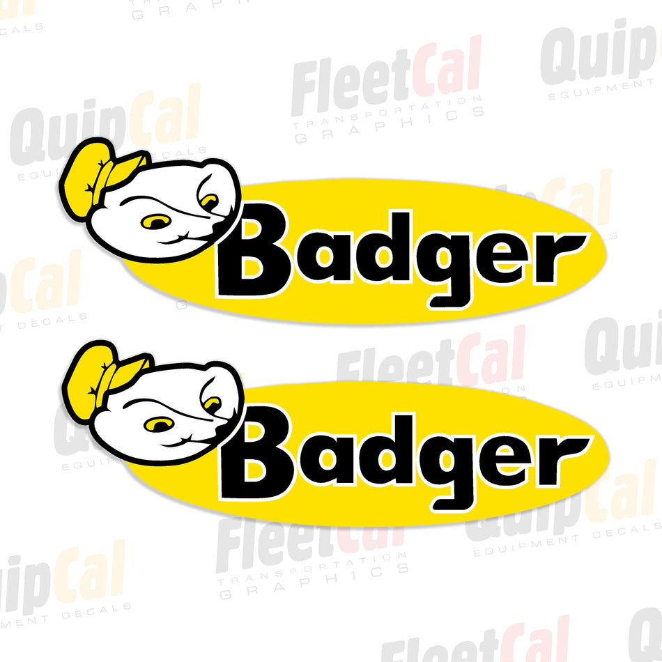 Calcomanías con el logotipo de Badger Farm Equipment (1 PAR)
