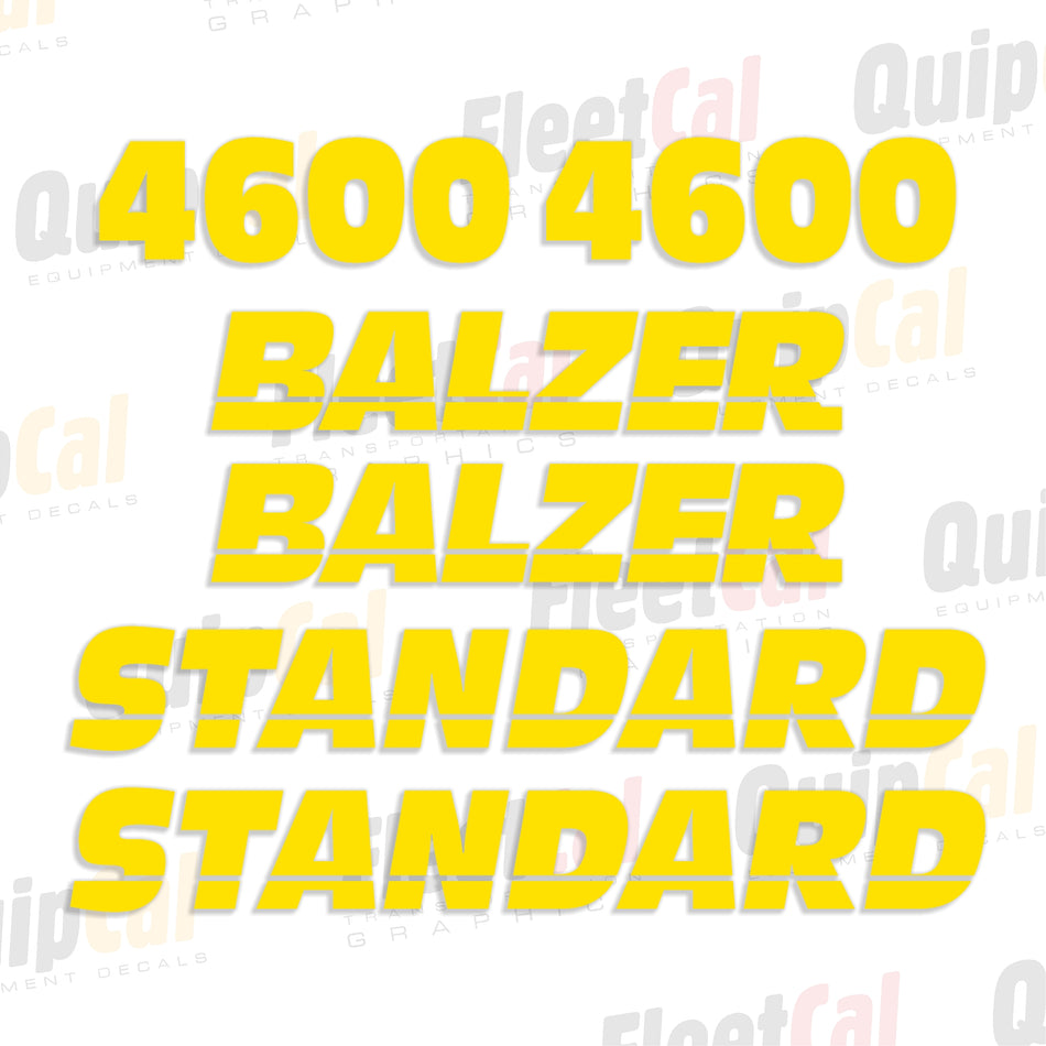 Balzer Farm Equipment Decal Set