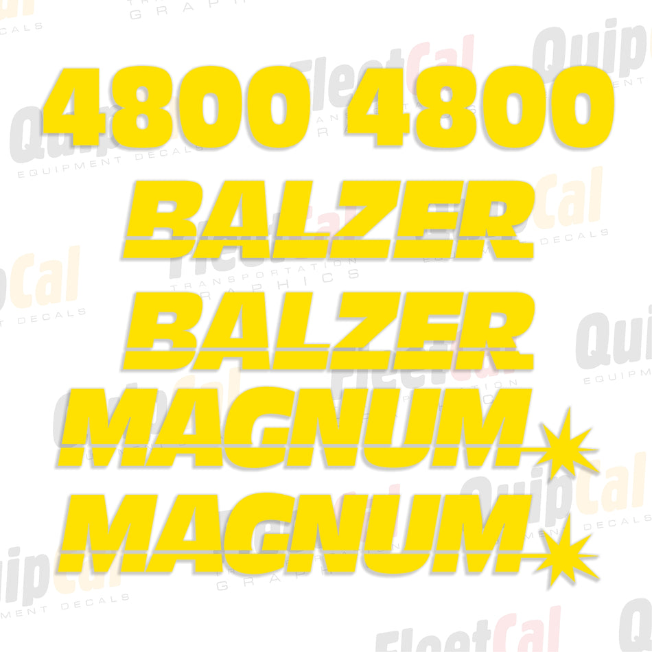 Balzer Farm Equipment Decal Set