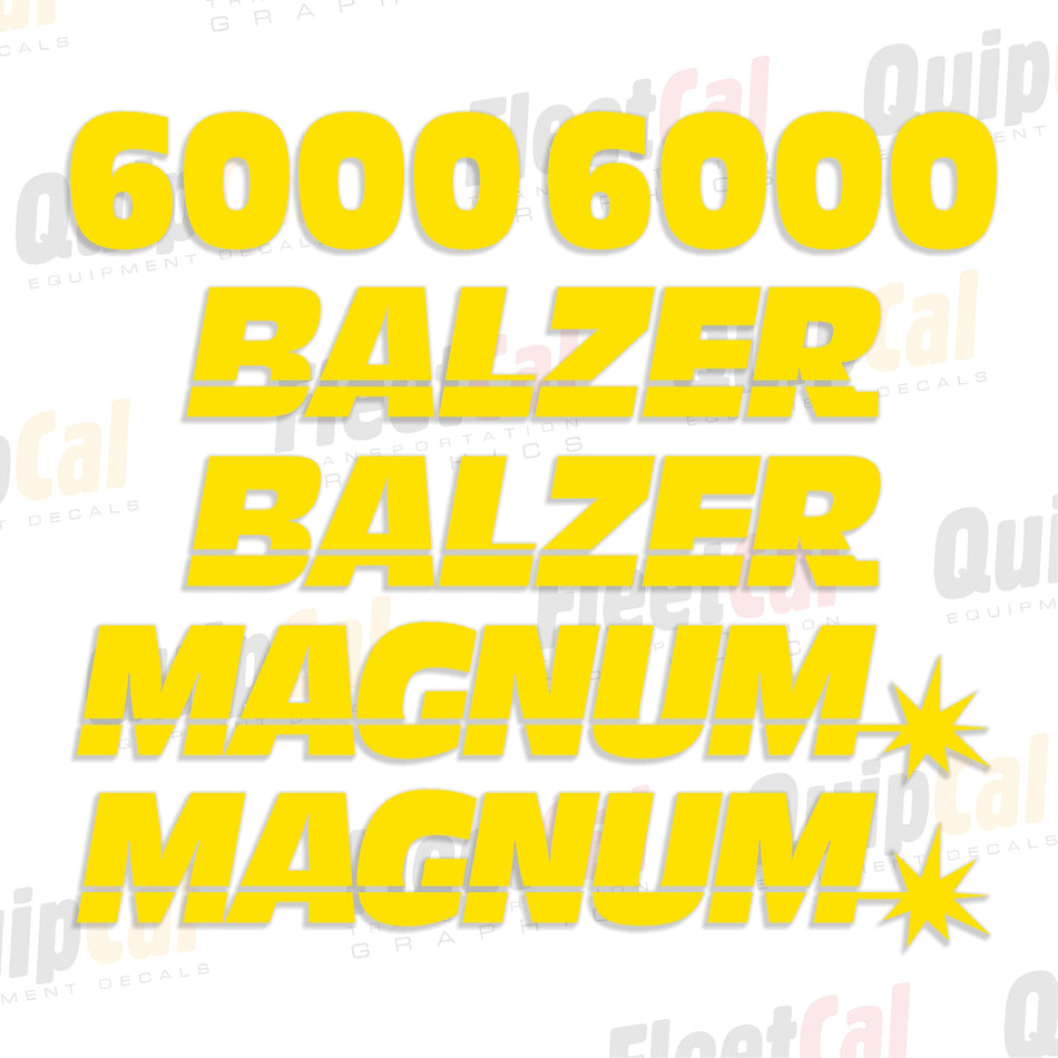 Balzer Farm Equipment Decal Set