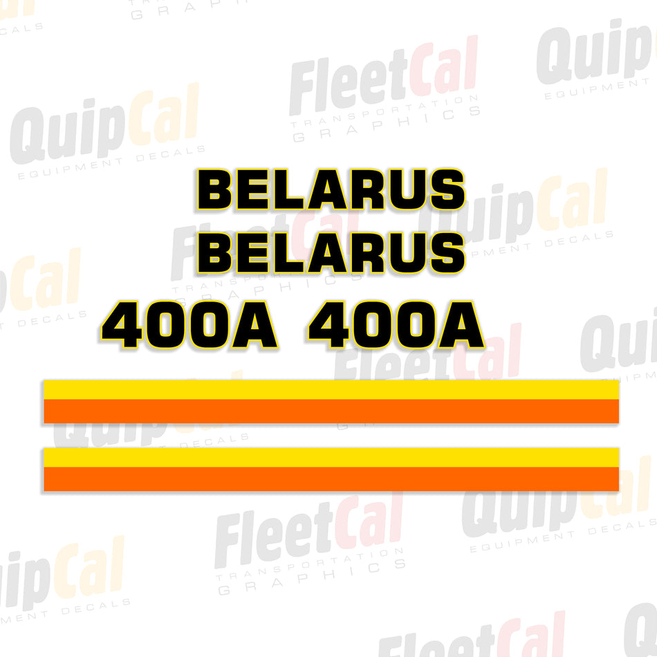Belarus 400A Tractor Hood Decal Set
