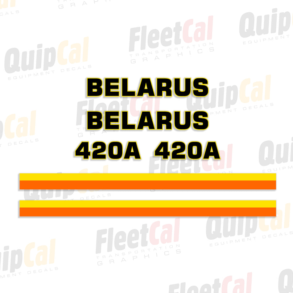 Belarus 420A Tractor Hood Decal Set