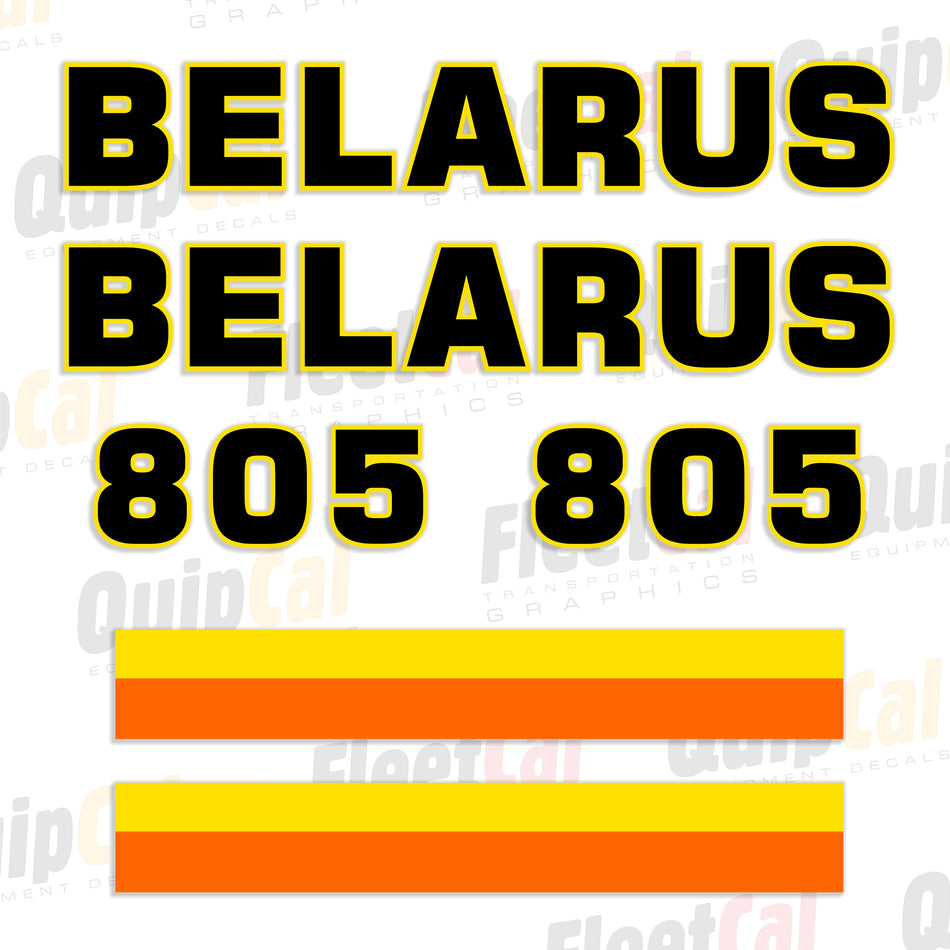 Balarus 805 Tractor Hood Decal Set