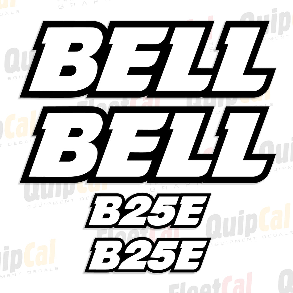 Bell B25E Haul Truck Decal Set