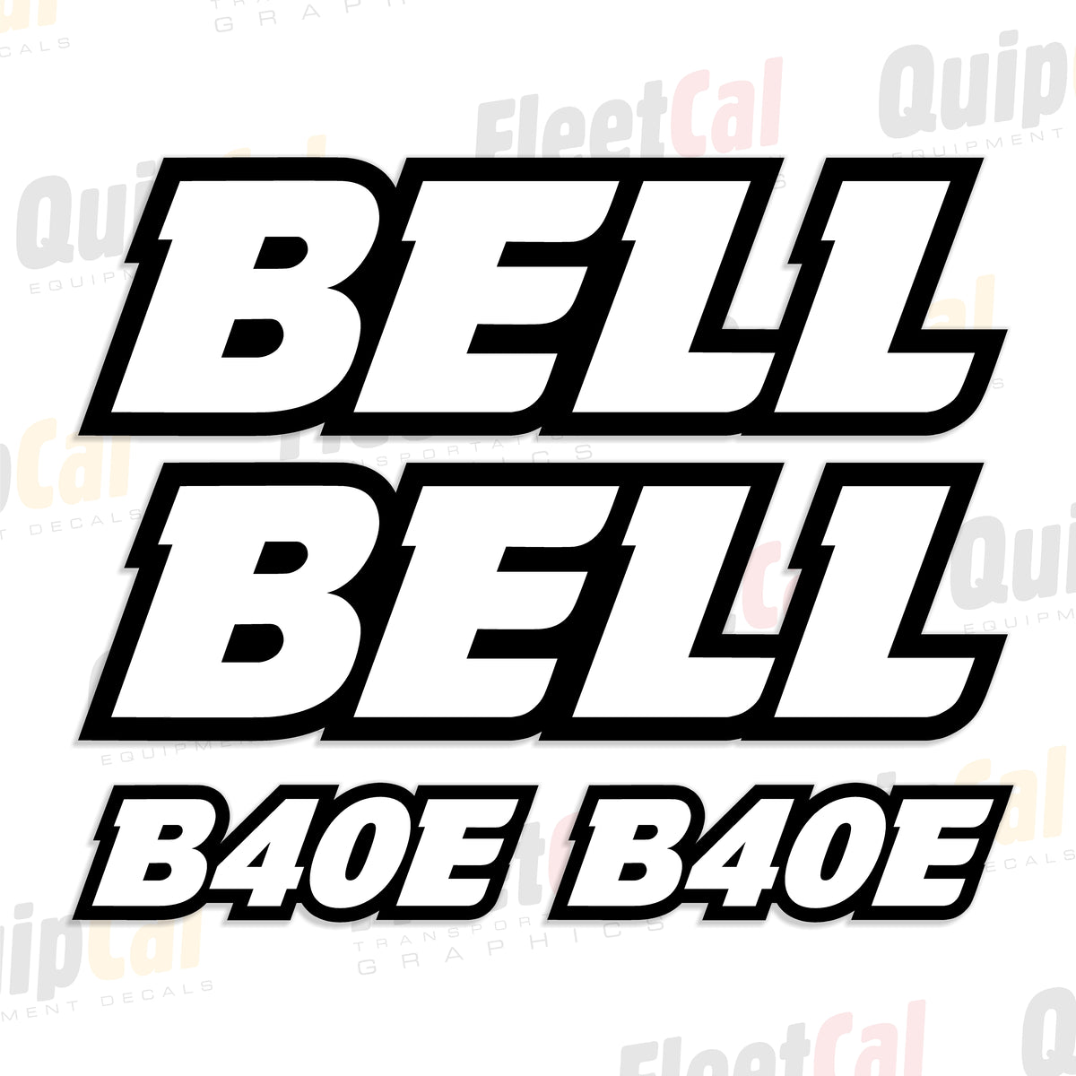 Bell Decals Bell B40E Haul Truck Marking Decal Set – Truck and Equipment Decals