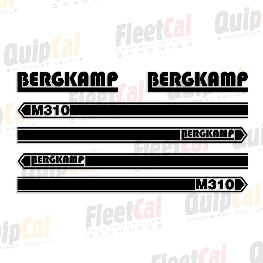 Bergkamp Pothole Patcher Decals
