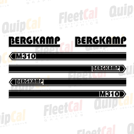 Bergkamp Pothole Patcher Decals