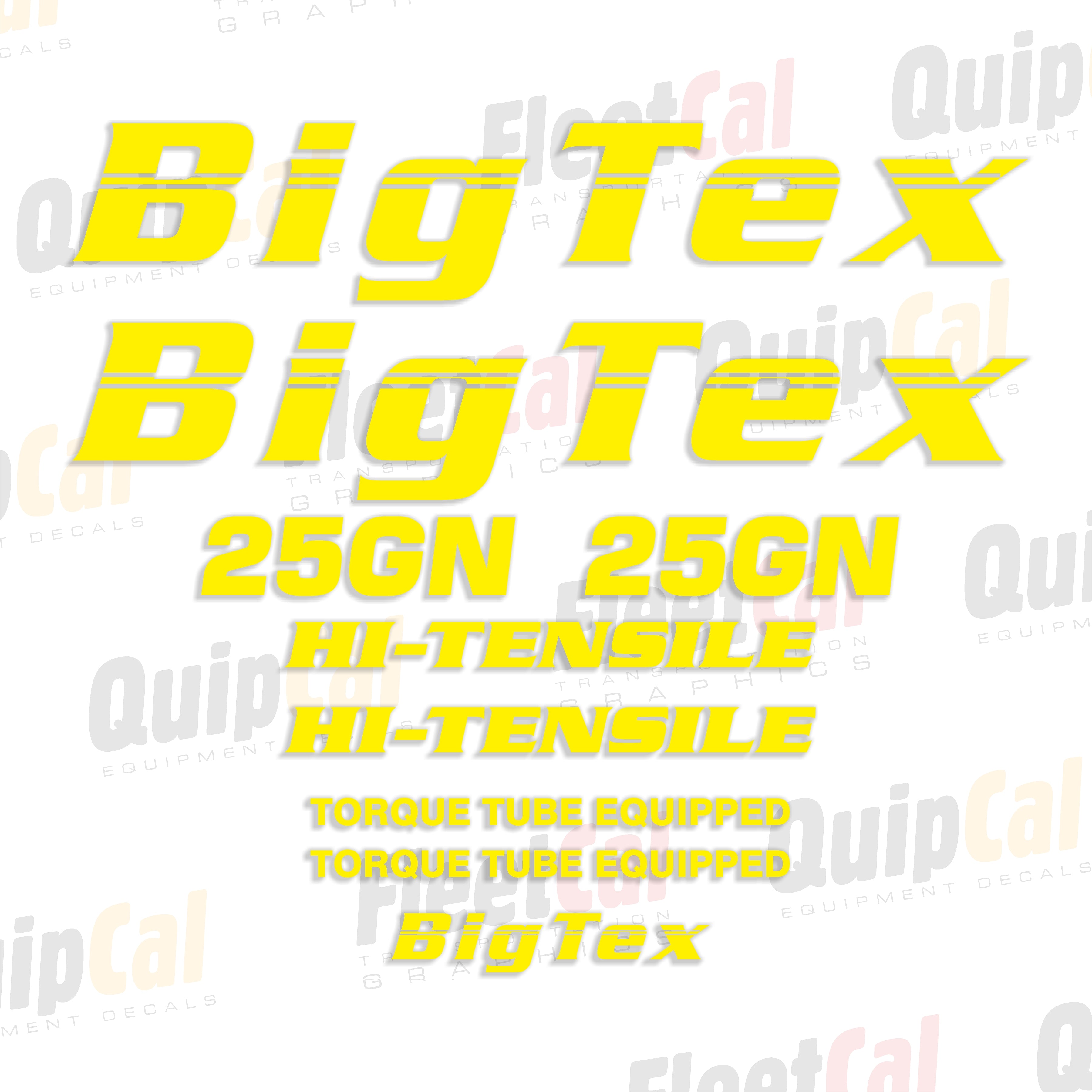 Big Tex Trailer Decals