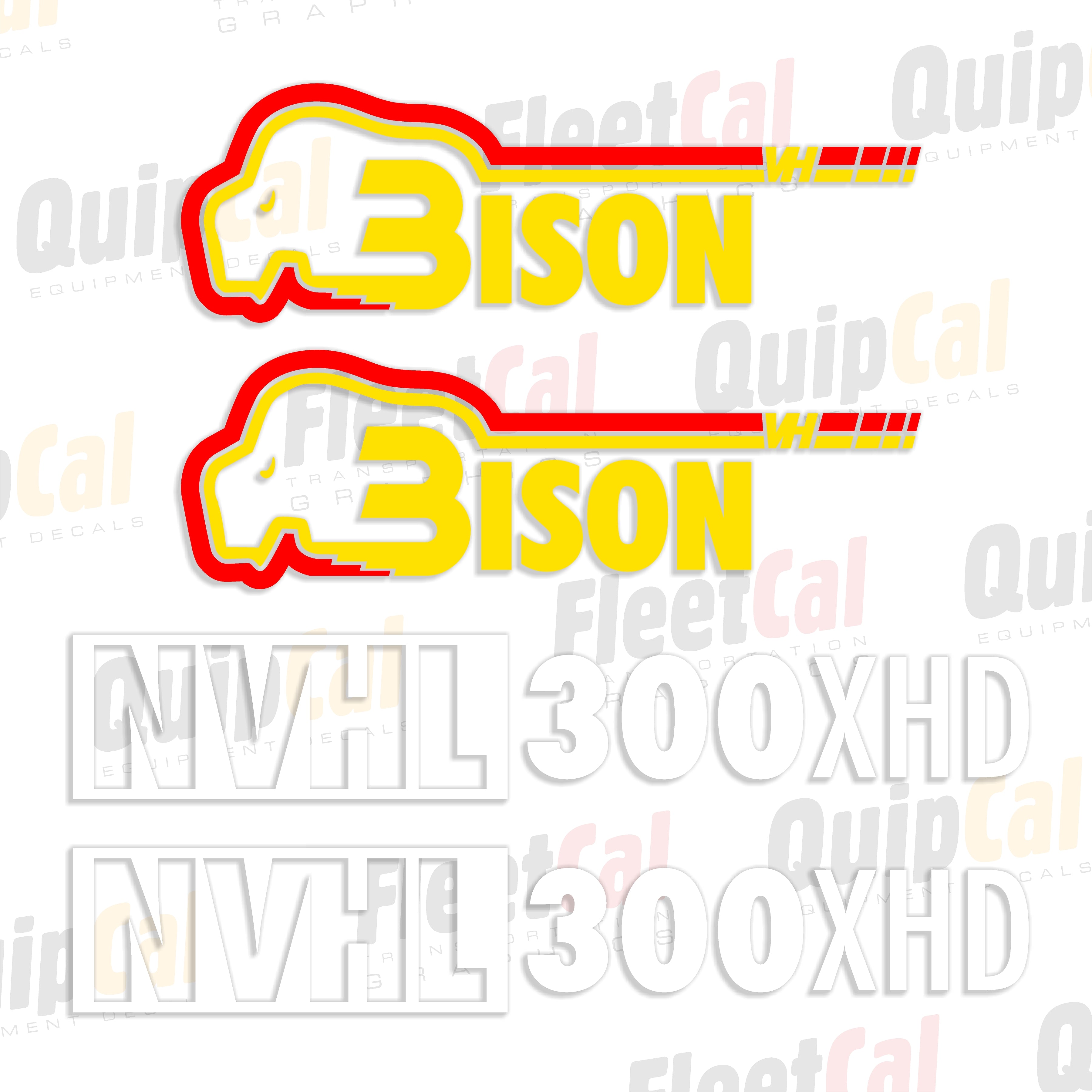 Bison Scraper Blade Decals
