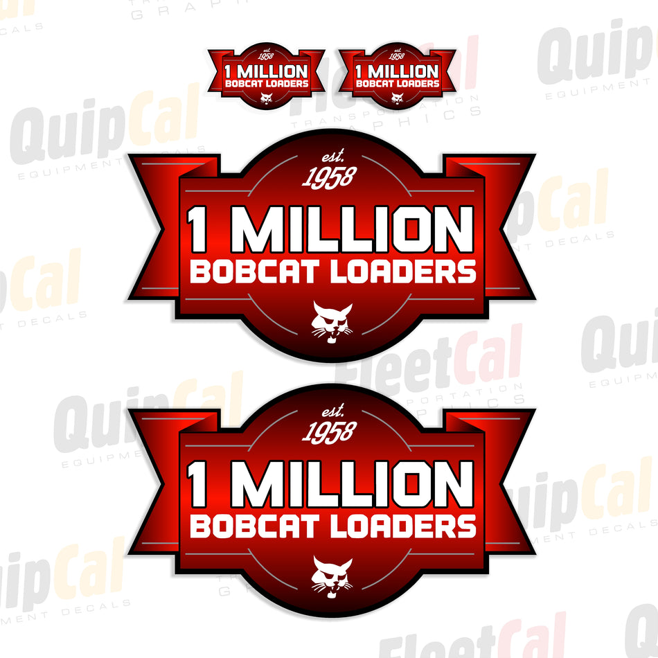 Bobcat 1 Million Skid Loaders Commemorative Decal Set