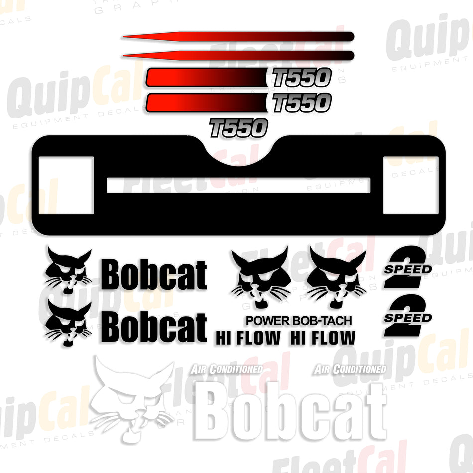 Bobcat T550 Compact Track Loader 2013 Thru 2016 Model Decal Set