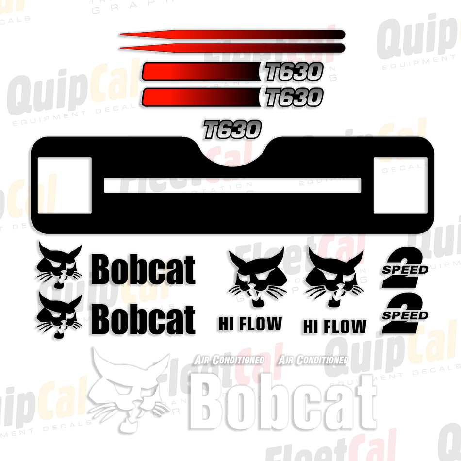 Bobcat T630 Compact Track Loader 2013 Thru 2016 Model Decal Set