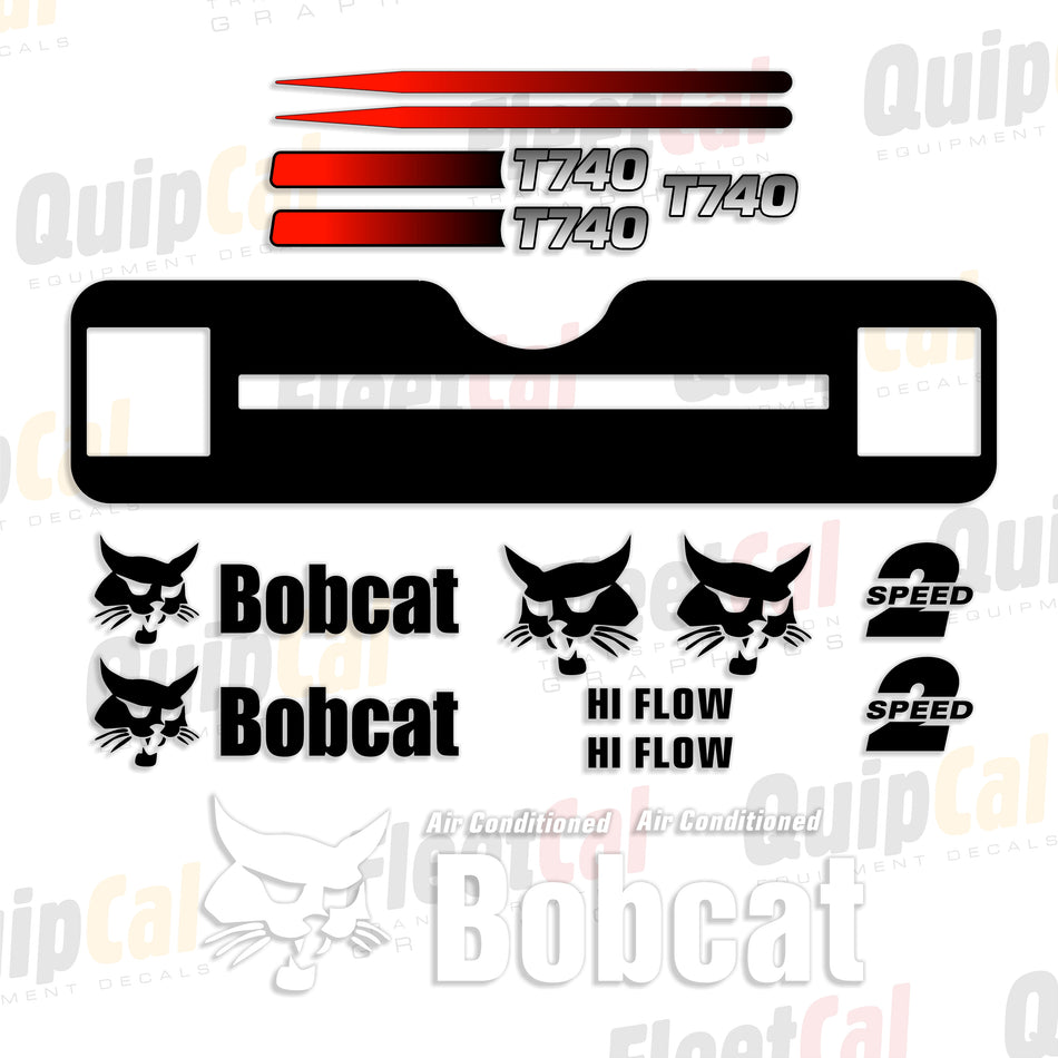 Bobcat T740 Compact Track Loader 2013 Thru 2016 Model Decal Set