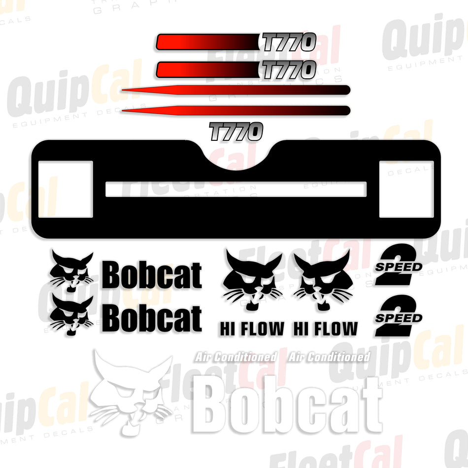 Bobcat T770 Compact Track Loader 2013 Thru 2016 Model Decal Set