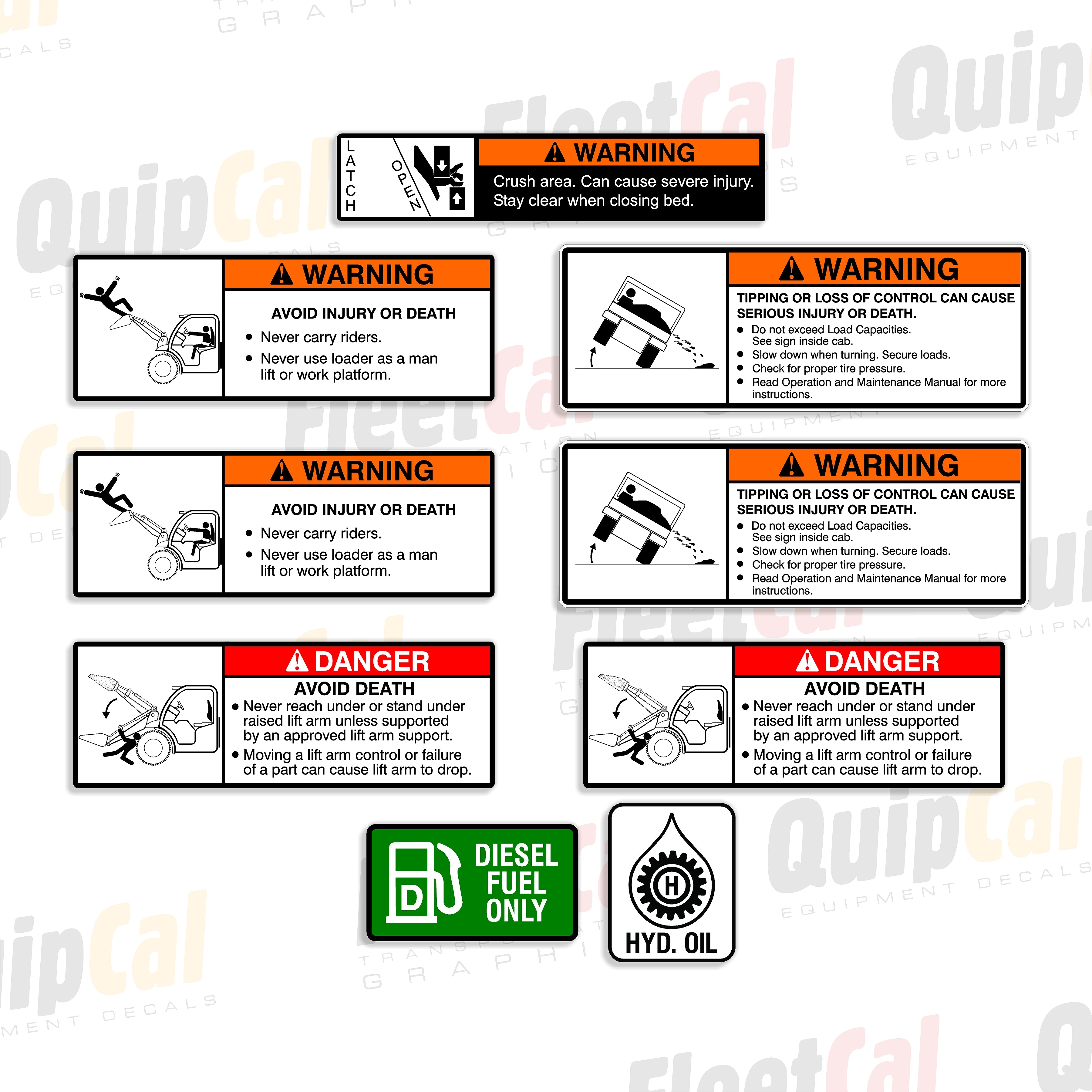 Bobcat Toolcat Decals