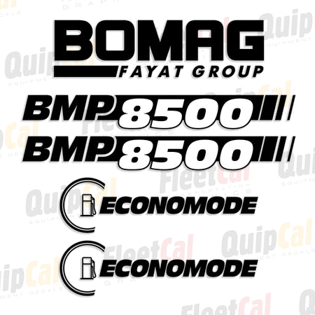 Bomag Fayat Roller - Compactor Decals