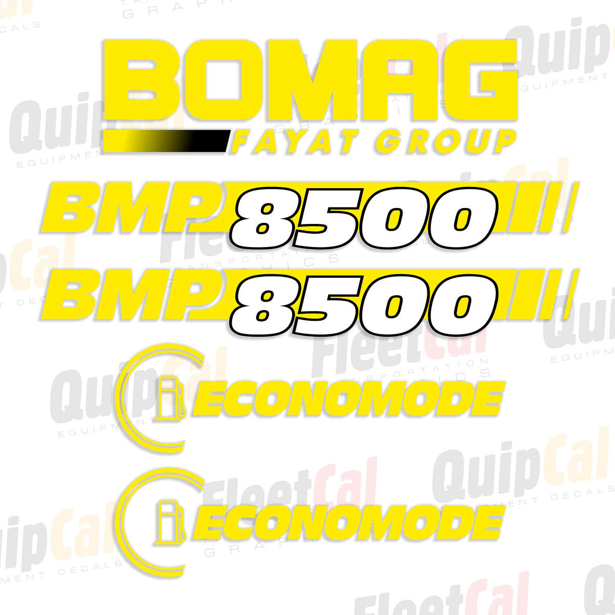 Bomag Fayat Roller - Compactor Decals