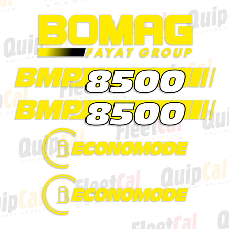 Bomag Fayat Roller - Compactor Decals