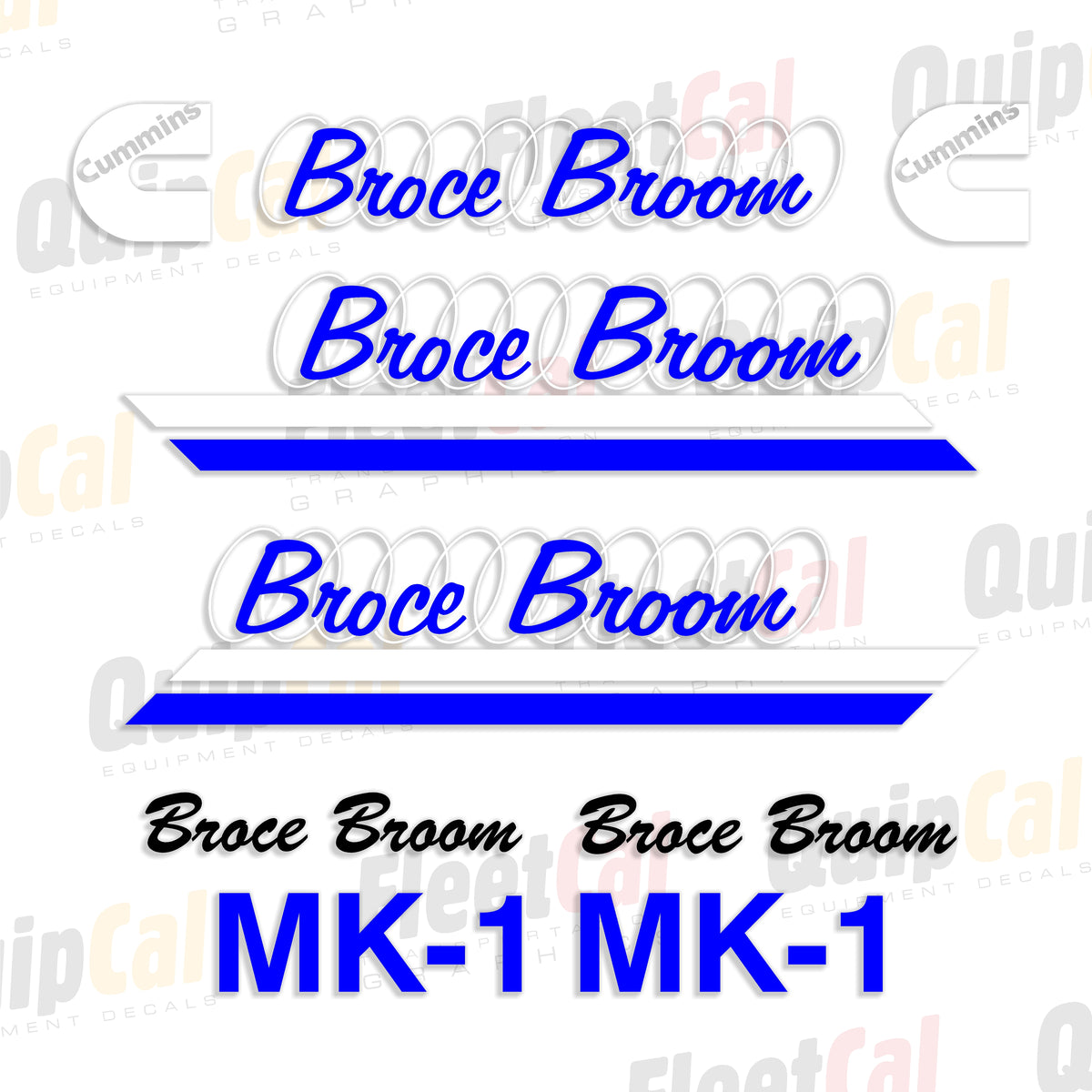 Broce Broom Decals