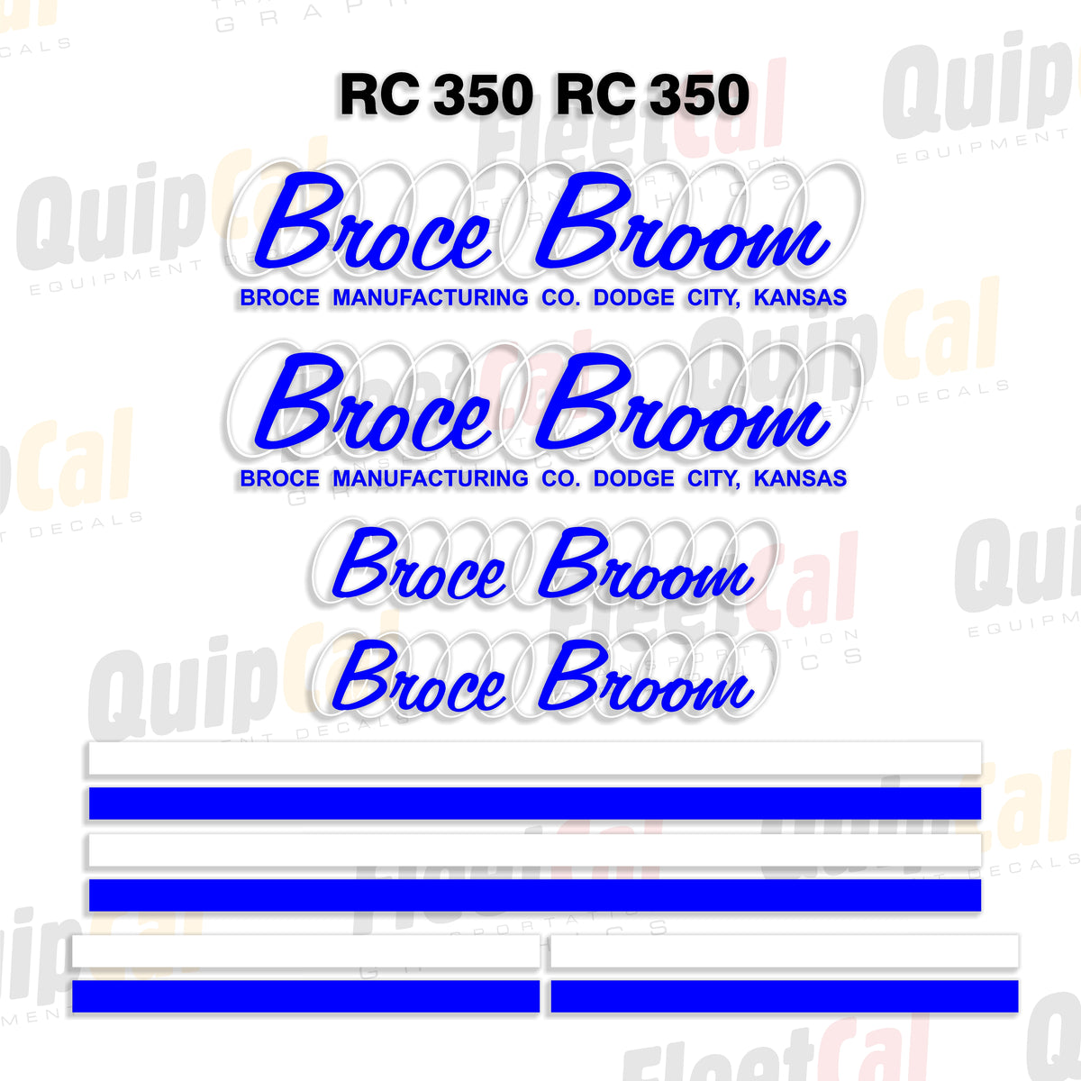 Broce Broom Decals
