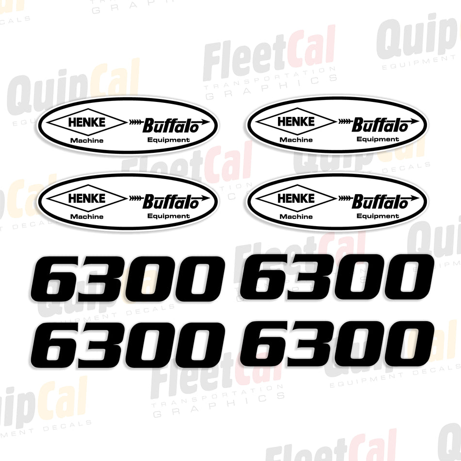 Buffalo 6300 Field Cultivator by Henke Decal Set