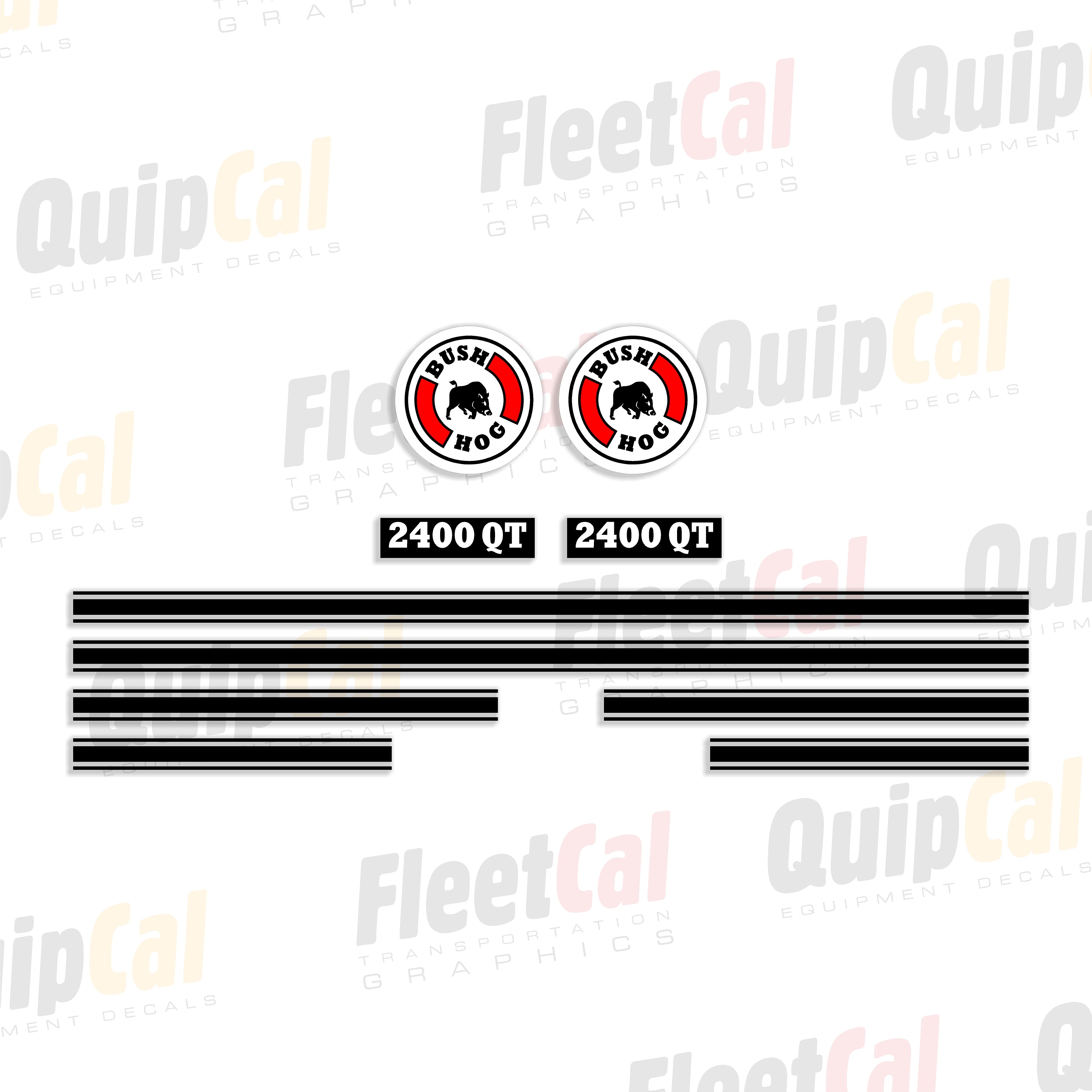 Bush Hog 2400QT Front Loader Decal Set – Truck and Equipment Decals