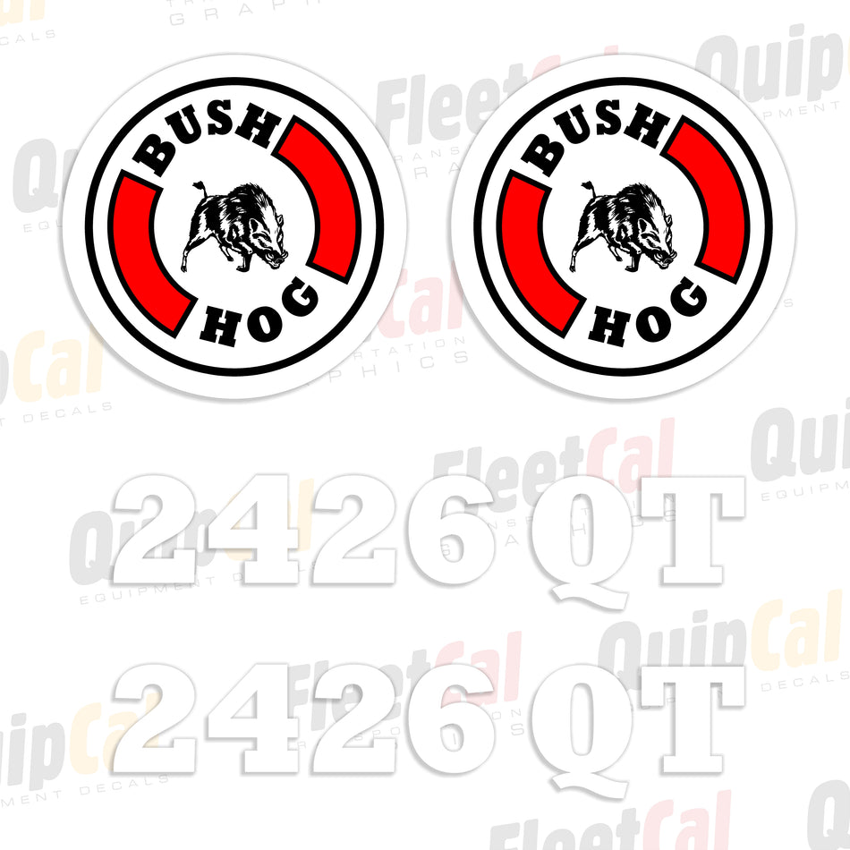 Bush Hog 2426QT Front Loader Decal Set